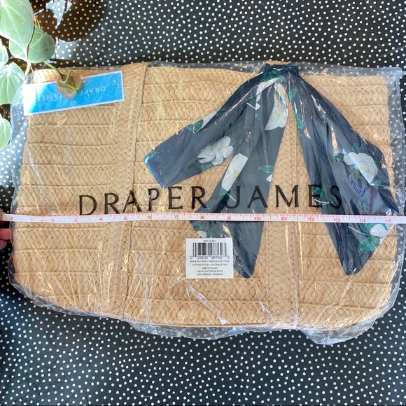 Draper James Straw Bag NWT - Picture 5 of 6